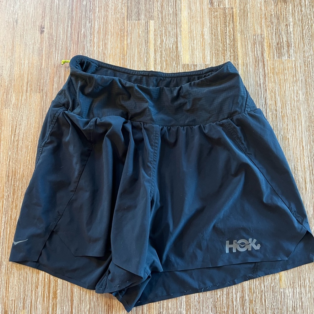 Women's Black Hoka shorts small